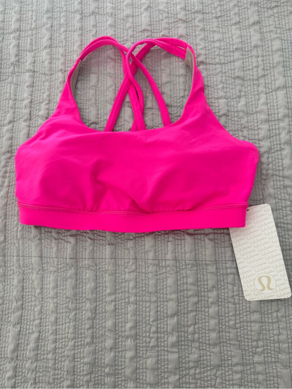 lululemon athletica Hot Pink Crisscross Strappy Bikini Top…NWT